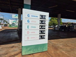 Preço médio da gasolina tem aumento de 1,4% em Dourados, mostra Procon