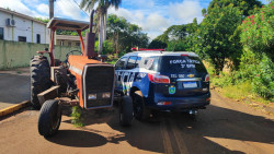 Polícia recupera trator furtado horas após o crime em Dourados