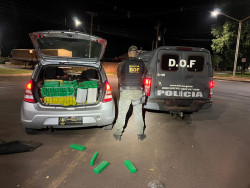 Homem é preso com carga de maconha e skunk em Iguatemi