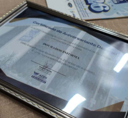 Dourados Informa recebe homenagem pelo aniversário de 20 anos no Café com Network da Aced