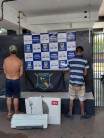 Indivíduos que furtaram ar-condicionado na Praça Paraguaia são presos