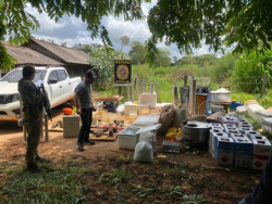 Centro logístico de produção de droga é destruído na fronteira com MS