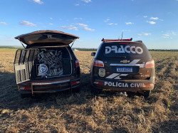 Helicóptero que caiu em fazenda na fronteira levava 246 quilos de cocaína
