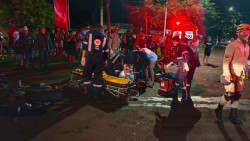 Motociclista não resiste após colisão violenta em cruzamento de Dourados