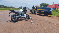 Motociclista atingido por caminhonete na BR-463 morre no Hospital da Vida