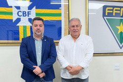 Estevão Petrallás recebe diretor da CBF e detalha planejamento da temporada 2026