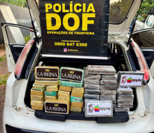DOF apreende 52 quilos de cocaína em compartimento oculto de Punto