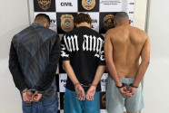 Trio é preso após tentar roubar Toyota Hilux e quase atropelar dono do veículo