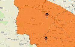 Inmet mantém alerta de tempestade para todos municípios de MS