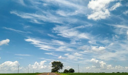 Chuva dá uma trégua e semana começa com sol entre nuvens