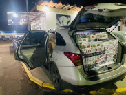 Polícia fecha entreposto e apreende 3,4 mil pacotes de cigarros paraguaios