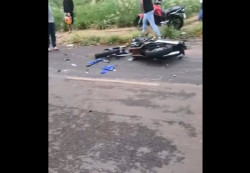Colisão entre moto e carro deixa homem gravemente ferido no Jardim Clímax