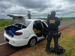 Perseguição de 5 quilômetros termina com apreensão de 700 quilos de maconha