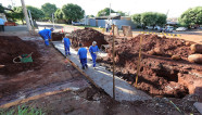 Obras para acabar com algamentos avançam na Rua Eulália Pires