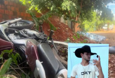 Motociclista de 23 anos perde controle, bate em árvore e morre