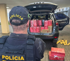 Polícia apreende 1,5 tonelada de maconha, recupera veículo roubado e prende foragido
