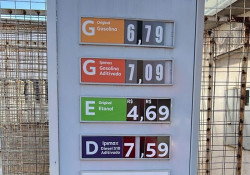 Gasolina comum varia de R$ 6,62 a R$ 6,89 em postos de Dourados, mostra pesquisa
