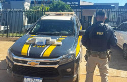 Casal é preso na fronteira transportando meio milhão de reais em cocaína pura