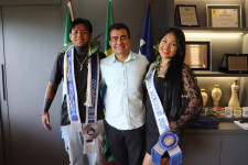 Marçal Filho recebe vencedores do Concurso Miss e Mister Indígena 2026