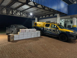 Polícia prende motorista por embriaguez ao volante e apreende cigarros na MS-164