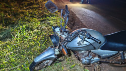 Rapaz morre ao cair da moto entre a MS-156 e a BR-163