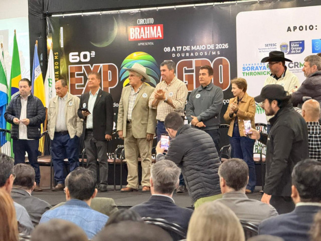 Riedel destaca força do agro e diz que MS vive ciclo de crescimento durante abertura da Expoagro