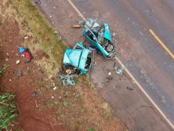 Acidente violento na BR-376 mata homem de 47 anos e deixa 2 feridos