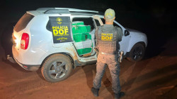 Veículo roubado em Cuiabá é apreendido com 1t de maconha em Japorã