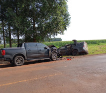 Viatura capota após ser atingida por Ranger e 4 policiais do DOF ficam feridos na MS-379