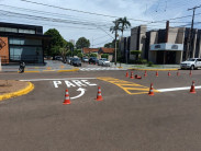 Sinalização de trânsito em Dourados ganha reforço em áreas escolares