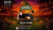 Feira Sabores agita Parque dos Ipês na sexta com show da dupla Lucas e Leone