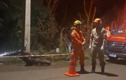 Homem morre após perder o controle da motocicleta e bater contra poste na fronteira