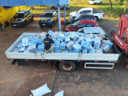 Caminhão levava 4,7 toneladas de maconha em meio a sementes de girassol