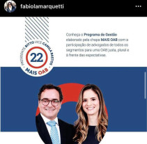 Procuradora-geral do Estado, Fabiola Marquetti, faz campanha e até gravou vídeo pedindo voto para Bitto (Foto: Reprodução)