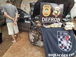 Homem é preso com cocaína e pasta base de cocaína em Dourados (Imagem: Adilson Domingos)
