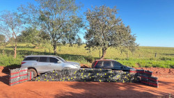 Caminhone furtada é recuperada com 2 toneladas de maconha na MS-299