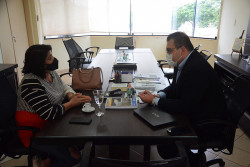 Prefeito Alan recebe Pró-reitora de Extensão da UFGD para debater projetos
