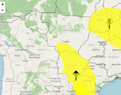 Com 3 alertas amarelos, Dourados pode ter chuva e frio intensos e até geada
