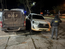 Homem é preso com caminhonete adulterada em Coronel Sapucaia