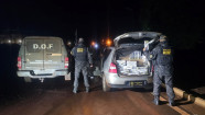 Motorista abandona carro na região de Laguna Carapã com 1,5 mil pacotes de cigarros