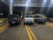 Caminhonete roubada que seguia para a fronteira é interceptada na BR-060