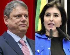 Tarcísio diz que Simonte Tebet levou "cartão vermelho" de Mato Grosso do Sul