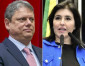 Tarcísio diz que Simonte Tebet levou "cartão vermelho" de Mato Grosso do Sul