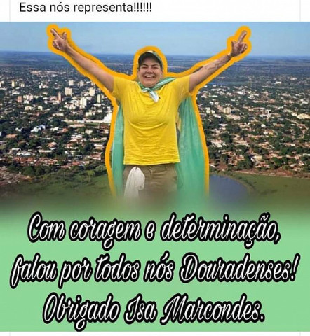 Postagem com a foto de Isa Jane Marcondes em redes sociais (Reprodução)