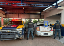 Contratado por R$ 300, homem é preso com carga de cigarros contrandeados