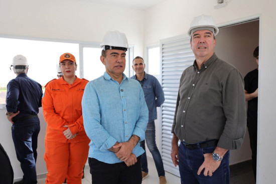 Marçal e Riedel vistoriam obras do novo terminal de passageiros do Aeroporto