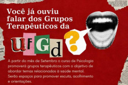 Psicologia da UFGD oferece grupos terapêuticos a partir de setembro