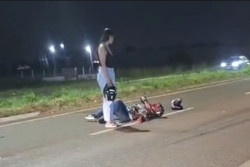 Homem morre e outro fica ferido em acidente envolvendo duas motos