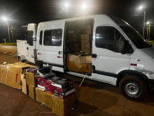 Van é apreendida carregada com mercadorias paraguaias com destino a Campo Grande