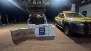 Polícia Rodoviária apreende 410 pacotes de cigarros contrabandeados
